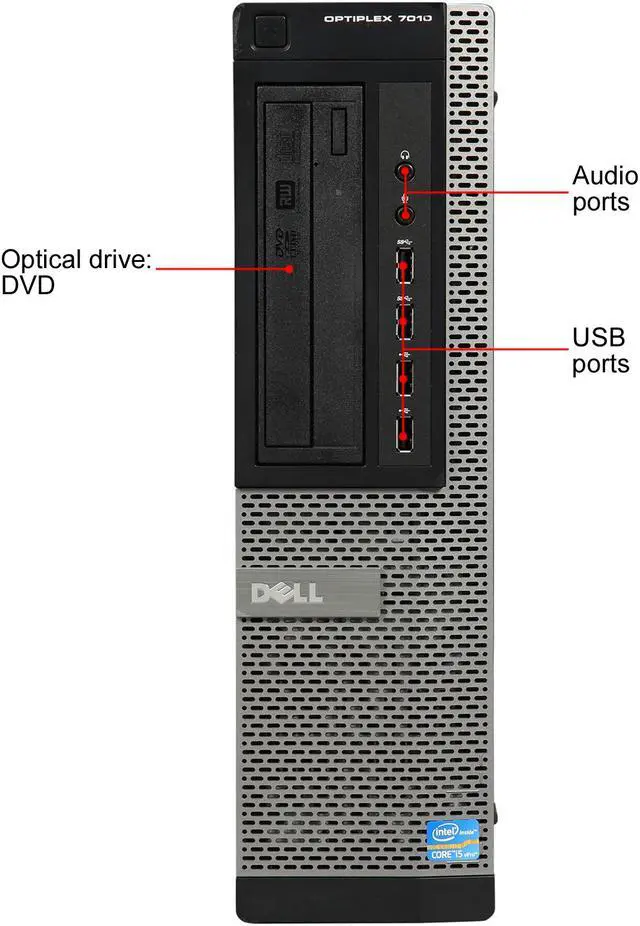 Alt view image 2 of 9 - DELL Grade A Desktop Computer 7010 Intel Core i5-3470 8 GB 500GB HDD Windows 7 Professional