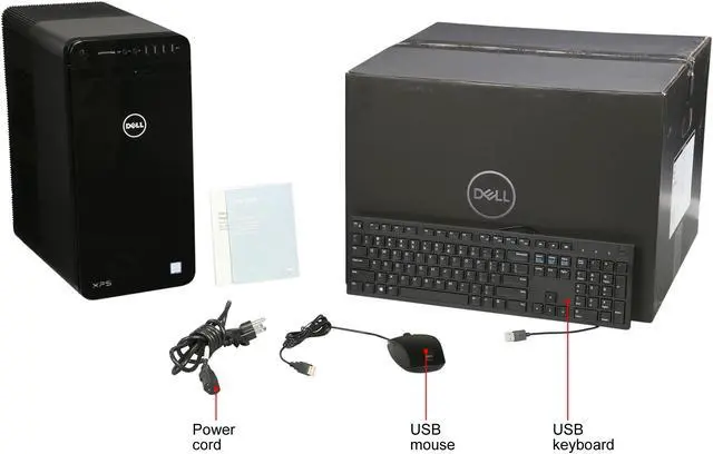 Alt view image 9 of 9 - DELL Desktop Computer XPS 8920 XPS8920-7838BLK Intel Core i7-7700 16GB DDR4 1TB HDD Intel HD Graphics 630 Windows 10 Home 64-Bit
