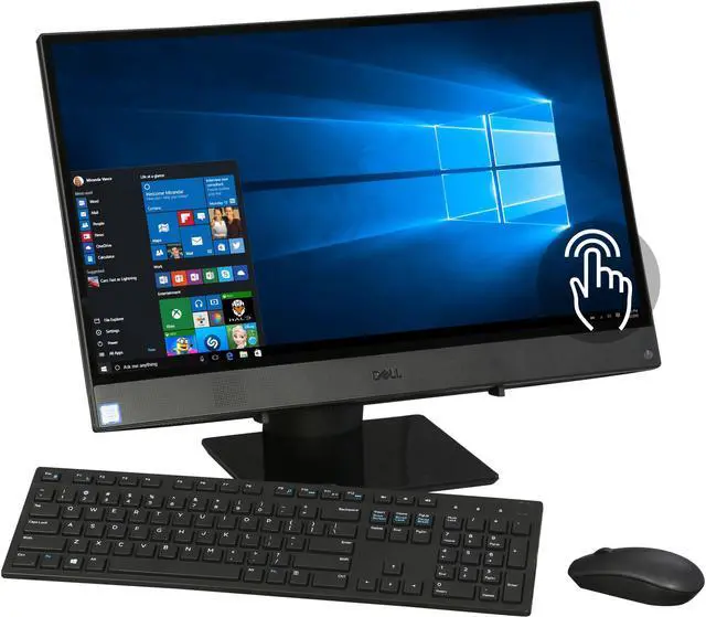 Alt view image 3 of 8 - DELL All-in-One Computer Inspiron 3477 i3477-5852BLK Intel Core i5-7200U 8GB DDR4 1TB HDD 23.8" Touchscreen Windows 10 Home 64-bit