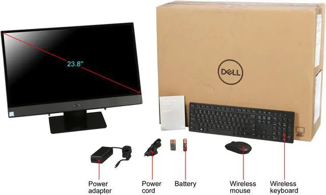 Alt view image 8 of 8 - DELL All-in-One Computer Inspiron 3477 i3477-5852BLK Intel Core i5-7200U 8GB DDR4 1TB HDD 23.8" Touchscreen Windows 10 Home 64-bit