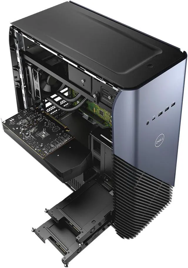Alt view image 7 of 7 - DELL Gaming Desktop i5680-7813BLU Intel Core i7-8700 16GB DDR4 2TB HDD 128 GB M.2 SATA SSD GeForce GTX 1060 Windows 10 Home 64-Bit