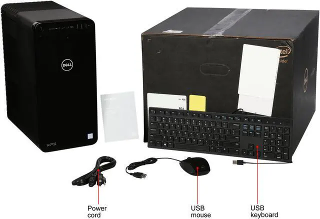 Alt view image 9 of 9 - DELL Desktop Computer XPS 8930 XPS8930-7194BLK Intel Core i7-8700 8GB DDR4 1TB HDD NVIDIA GeForce GT 1030 Windows 10 Home 64-bit