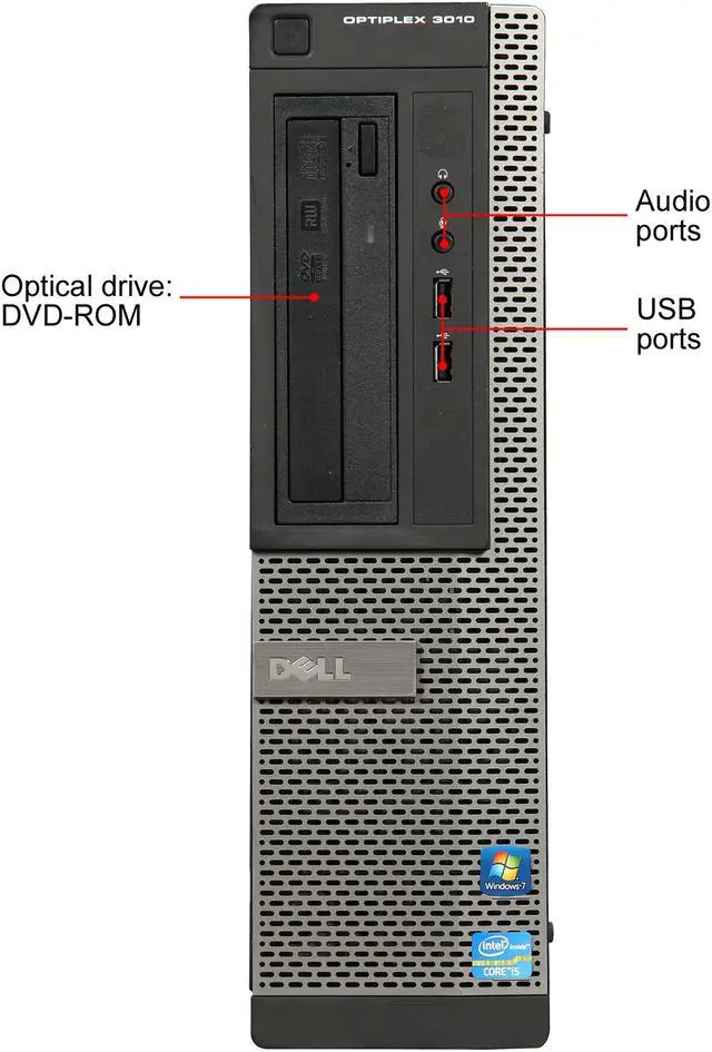 Alt view image 2 of 9 - DELL Grade A Desktop Computer 3010 Intel Core i5-3470 4GB DDR3 500GB HDD Windows 7 Professional 64-Bit