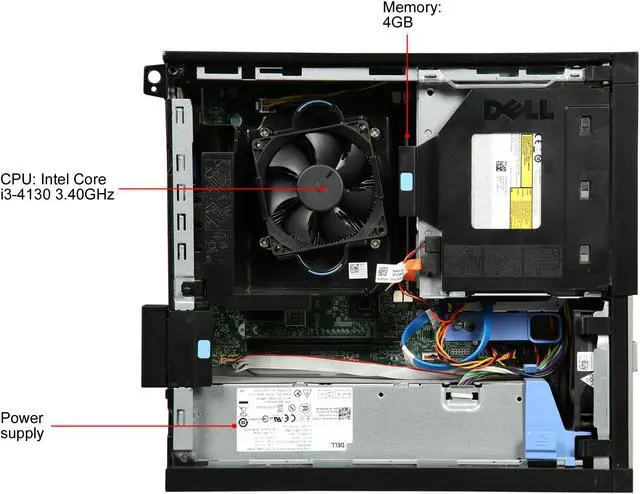 Alt view image 7 of 9 - DELL Grade A Desktop Computer 3020 Intel Core i3 4th Gen 4130 (3.40 GHz) 4 GB DDR3 500 GB HDD Windows 7 Professional 64-Bit USB Wi-Fi