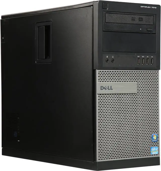 Main image of DELL Grade A Desktop Computer 7010 Intel Core i5 3rd Gen 3470 (3.20 GHz) 8 GB DDR3 500 GB HDD Windows 7 Professional 64-Bit USB Wi-Fi