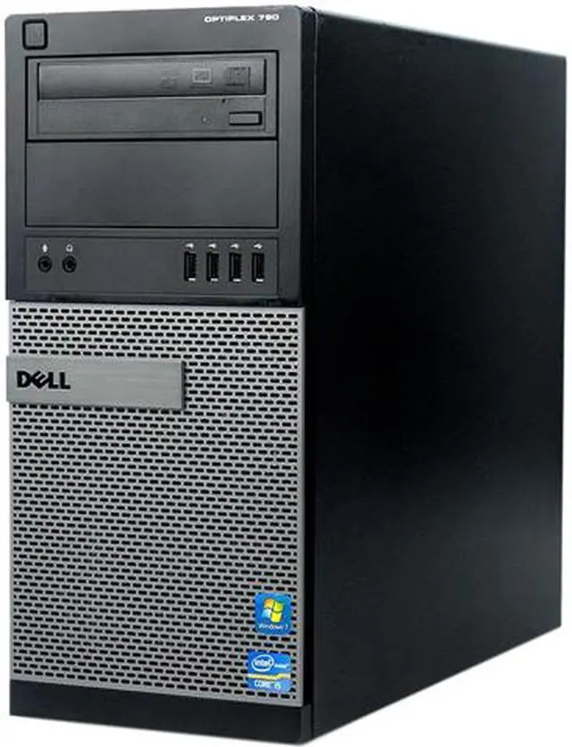 Main image of DELL Desktop Computer OptiPlex 790 Intel Core i3-2100 4GB DDR3 250GB HDD Windows 7 Professional 64-Bit