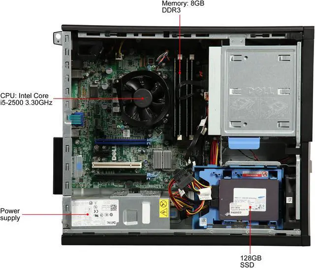 Alt view image 7 of 9 - DELL Grade A Desktop Computer OptiPlex 790 Intel Core i5-2500 8GB DDR3 Windows 10 Pro
