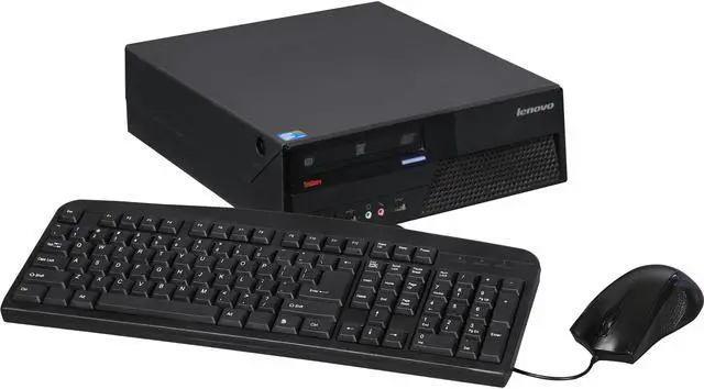 Main image of IBM SFF Desktop Computer M58P Core 2 Duo 3.0 GHz 8 GB DDR3 1 TB HDD Windows 7 Professional COA Only