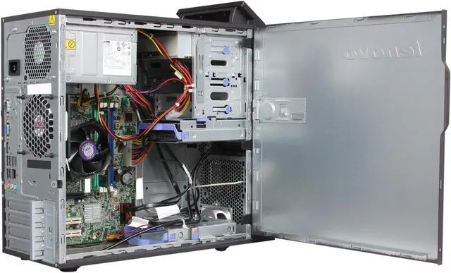 Alt view image 5 of 9 - Lenovo ThinkCentre M91p 7052C9U Desktop Computer Core i7 i7-2600 3.4GHz - Tower - Business Black