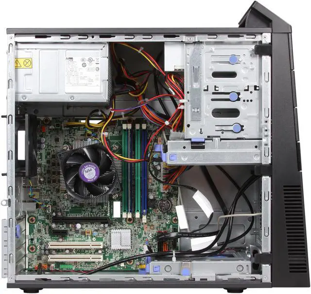 Alt view image 6 of 9 - Lenovo ThinkCentre M91p 7052C9U Desktop Computer Core i7 i7-2600 3.4GHz - Tower - Business Black
