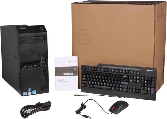 Alt view image 9 of 9 - Lenovo ThinkCentre M91p 7052C9U Desktop Computer Core i7 i7-2600 3.4GHz - Tower - Business Black