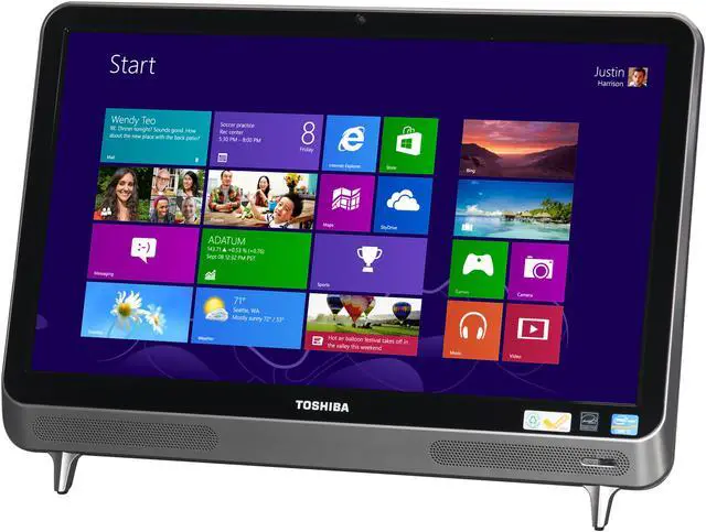 Alt view image 3 of 8 - Toshiba All-in-One PC LX835-D3340 (PQQ18U-00R009) Intel Core i7-3630QM 6GB DDR3 1TB HDD 23" Windows 8