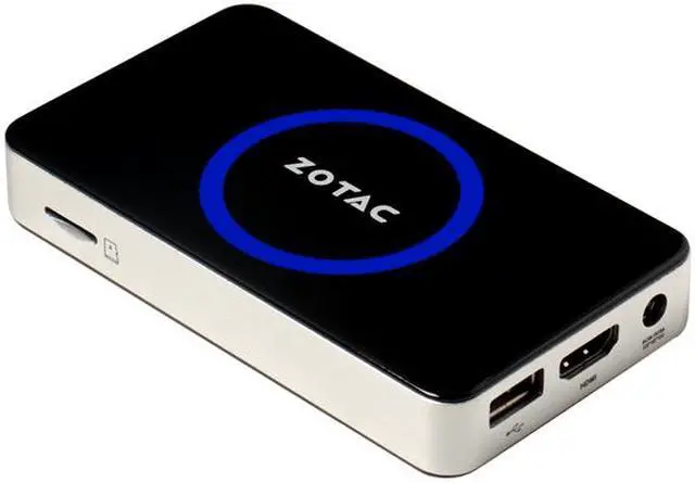 Alt view image 2 of 14 - Zotac Mini PC ZBOX ZBOX-PI320-W2 Z3735F (1.33 GHz) 2GB DDR3 32GB eMMC SSD Intel HD Graphics Windows 8.1 with Bing