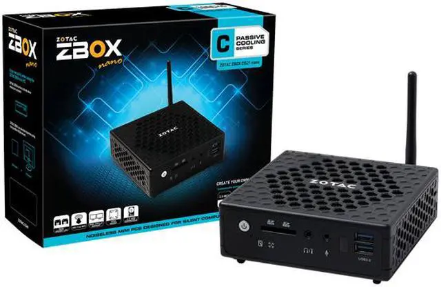Alt view image 9 of 9 - Zotac ZBOX nano ZBOX-CI521NANO-U Desktop Computer - Intel Core M M-5Y10c 800 MHz - Mini PC