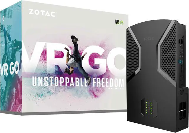 Alt view image 9 of 9 - ZOTAC VR GO VR Ready Backpack PC, ZBOX-VR7N70-U-W2B, Intel Skylake Core i7 Quad-core Processor NVIDIA GeForce GTX 1070 8 GB GDDR5 Graphics Whisper Quiet 240 GB SSD 16 GB DDR4 Memory Windows 10 Home