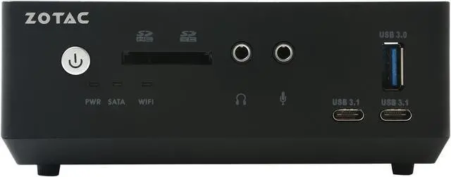 Alt view image 3 of 10 - ZOTAC M Series ZBOX MI547 NANO, Multi-Purpose Ultra Compact Mini PC, 7th Gen Intel Core i5-7200U Dual-Core Up to 3.1 GHz CPU, Intel HD Graphics 620, Support Up to 2 Displays in 4K. Barebones No Memory/Storage/OS - ZBOX-MI547NANO-U