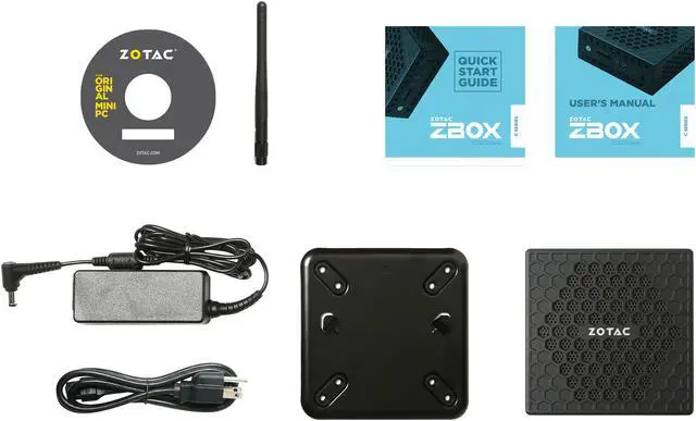 Alt view image 9 of 10 - ZOTAC C Series ZBOX CI327 NANO, Palm-Sized Passive Cooled Mini PC, Intel N3450 Quad-Core CPU, Intel HD Graphics 500, Support Up to 3 Displays. 4K Ready Barebones No Memory/Storage/OS, ZBOX-CI327NANO-U
