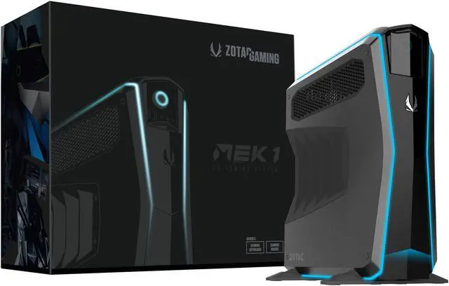 Alt view image 11 of 12 - ZOTAC GAMING MEK1 GAMING PC NVIDIA GeForce GTX 1070 Ti Intel Core i7-7700 (3.60 GHz) 16 GB DDR4 240 GB NVMe SSD 1 TB HDD Windows 10 SPECTRA Lighting Ultra-Slim Design Mini ITX Desktop - G1107TK700B-U