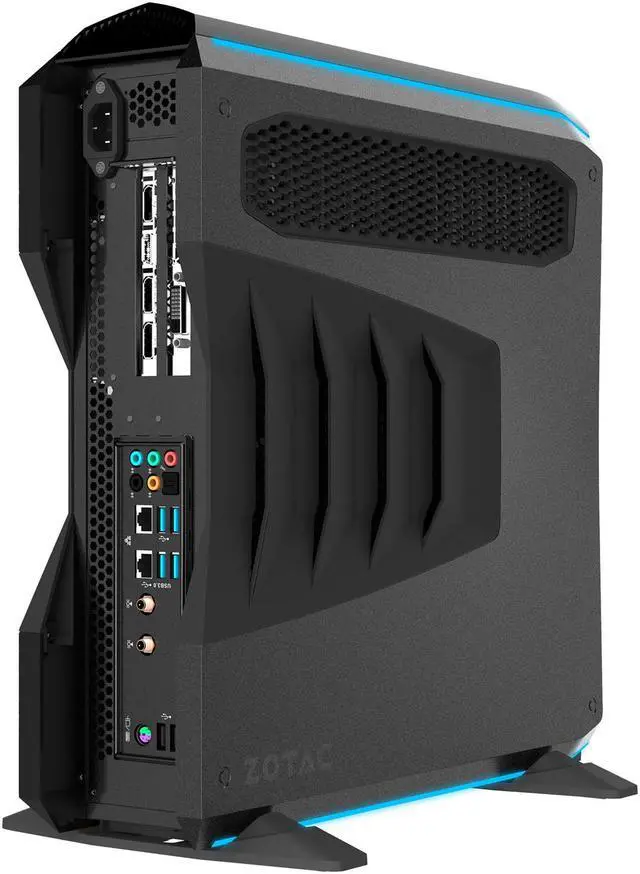 Alt view image 8 of 12 - ZOTAC GAMING MEK1 GAMING PC NVIDIA GeForce GTX 1070 Ti Intel Core i7-7700 (3.60 GHz) 16 GB DDR4 240 GB NVMe SSD 1 TB HDD Windows 10 SPECTRA Lighting Ultra-Slim Design Mini ITX Desktop - G1107TK700B-U