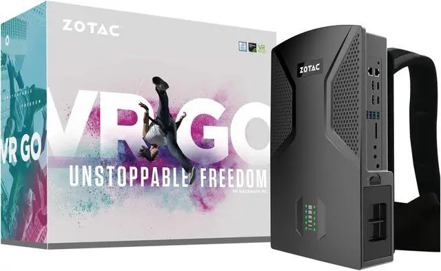 Alt view image 10 of 11 - ZOTAC VR GO VR Ready Backpack Gaming PC Intel 7th Gen Core i7 Quad-core Processor NVIDIA GeForce GTX 1070 8 GB GDDR5 Graphics 16 GB DDR4 Memory 240 GB SSD Windows 10 Home Whisper Quiet ZBOX-VR7N71-W2B-U