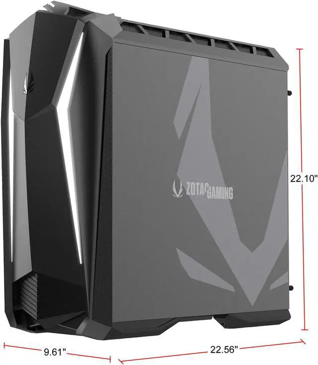 Alt view image 3 of 12 - ZOTAC GAMING MEK ULTRA GAMING PC GeForce RTX 2080 8 GB GDDR6, Z370, 6-core Liquid-Cooled Intel Core i7-8700K, 16 GB DDR4,  240 GB NVMe SSD, 2 TB HDD, Windows 10 System - GU2080C701B-U-W2B