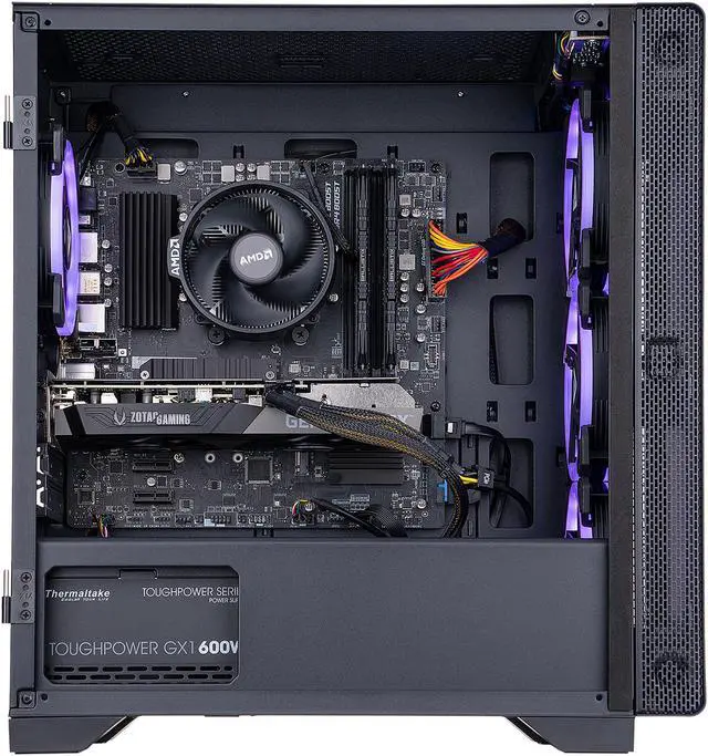 Alt view image 6 of 9 - Zotac MEK HERO G1 A5636 Gaming Desktop, AMD Ryzen 5 5600X, Nvidia GeForce RTX 3060, 16GB DDR4, 500GB PCIe NVMe SSD + 1TB HDD, Windows 10 Home 64-bit, GH3060A5600X01BAUW2B