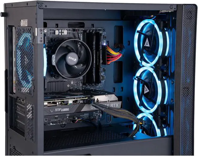 Alt view image 8 of 9 - Zotac MEK HERO G1 A5636 Gaming Desktop, AMD Ryzen 5 5600X, Nvidia GeForce RTX 3060, 16GB DDR4, 500GB PCIe NVMe SSD + 1TB HDD, Windows 10 Home 64-bit, GH3060A5600X01BAUW2B