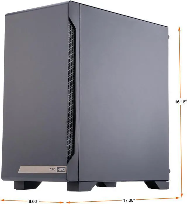 Alt view image 5 of 9 - Zotac MEK HERO G1 A5636 Gaming Desktop, AMD Ryzen 5 5600X, Nvidia GeForce RTX 3060, 16GB DDR4, 500GB PCIe NVMe SSD + 1TB HDD, Windows 10 Home 64-bit, GH3060A5600X01BAUW2B