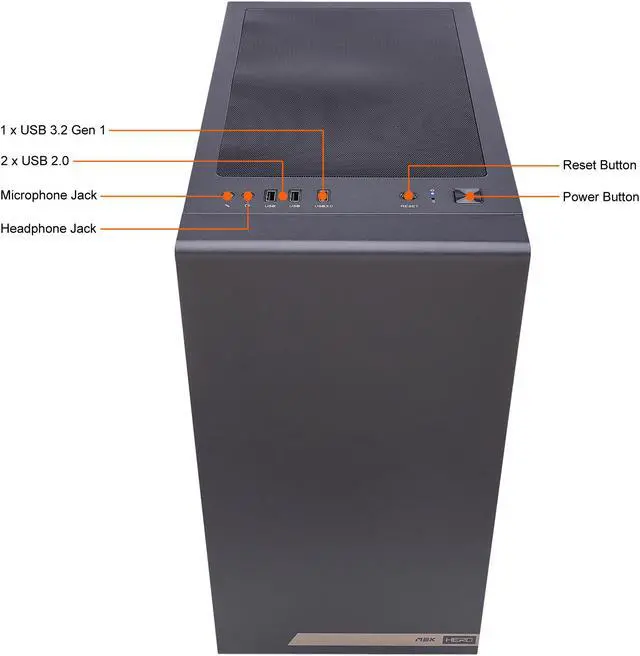 Alt view image 7 of 11 - ZOTAC Gaming MEK HERO G1 A5837 Gaming Desktop - Ryzen 7 5000 Series 5800X (3.80 GHz) NVIDIA GeForce RTX 3070 8 GB Dual-Channel 16 GB DDR4 1 TB HDD 1 TB PCIe NVMe SSD 240MM D-RGB Liquid Cooler Windows 10 Home 64-bit