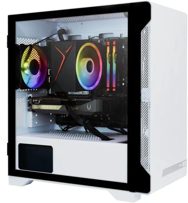Alt view image 4 of 6 - ZOTAC MEK AI-Enhanced Gaming PC Desktop Computer - NVIDIA GeForce RTX 5060, AMD Ryzen 5 7600 up to 5.1GHz, 16GB RGB DDR5, 1TB NVME M.2 SSD, 650W 80+ GOLD PSU, WiFi 5,BT 5.2, Windows 11 Home