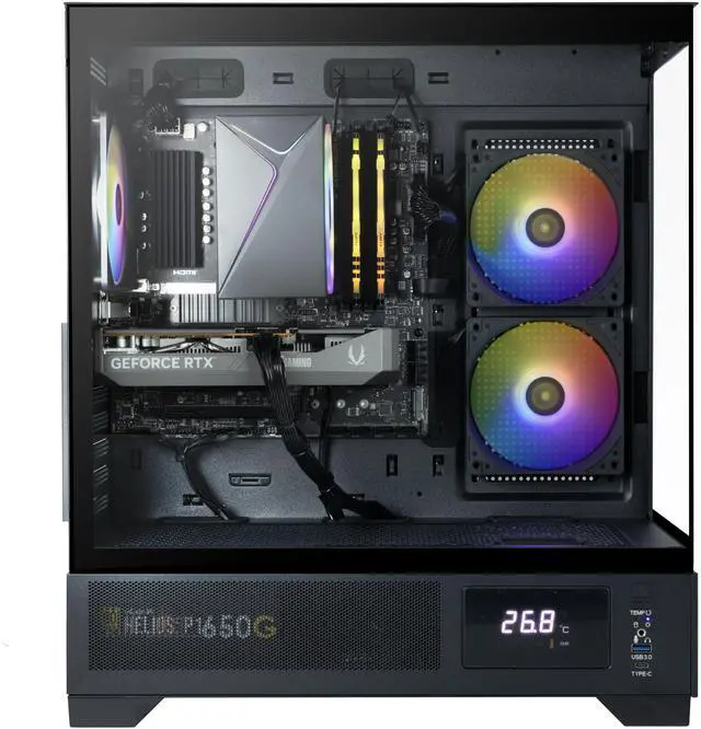 Alt view image 2 of 6 - ZOTAC MEK AI-Enhanced Gaming PC Desktop Computer - NVIDIA GeForce RTX 5050, AMD Ryzen 5 5500 4.2GHz, 16GB DDR4 RGB, 1TB NVME M.2 SSD, 650W 80+ GOLD PSU, WiFi 6E, Windows 11 Home