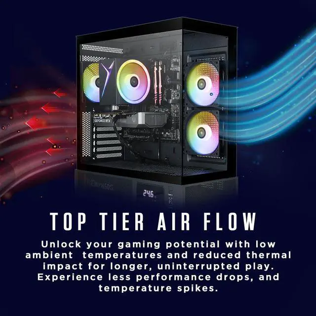 Alt view image 4 of 6 - ZOTAC MEK AI-Enhanced Gaming PC Desktop Computer - NVIDIA GeForce RTX 5050, AMD Ryzen 5 5500 4.2GHz, 16GB DDR4 RGB, 1TB NVME M.2 SSD, 650W 80+ GOLD PSU, WiFi 6E, Windows 11 Home