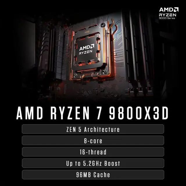 Alt view image 7 of 10 - ZOTAC GAMING MEK AI-Enhanced Gaming PC Desktop Computer - NVIDIA GeForce RTX 5090, AMD Ryzen 7 9800X3D Up to 5.2GHz, 32GB DDR5 RGB, 2TB NVME M.2 SSD, 1200W 80+ GOLD PSU, WiFi+BT, Windows 11