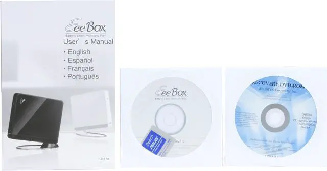 Alt view image 11 of 12 - ASUS Desktop PC Eee Box EBXB202-WHT-X0023 Intel Atom N270 1GB DDR2 80GB HDD Intel GMA 950 Windows XP Home