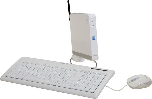 Main image of ASUS Desktop PC Eee Box EBXB202-WHT-E0002 Intel Atom N270 1GB DDR2 160GB HDD Intel GMA 950 Linux EZOS