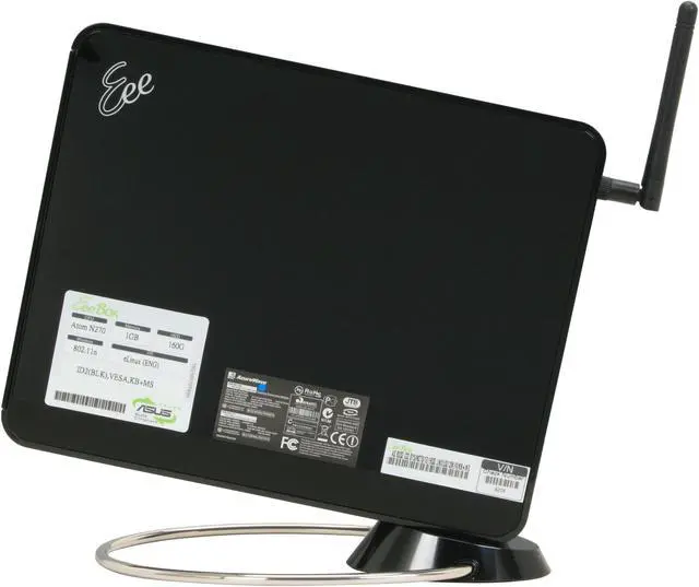 Alt view image 9 of 15 - ASUS Desktop PC Eee Box EBXB202-BLK-E0002 Intel Atom N270 1GB DDR2 160GB HDD Intel GMA 950 Linux EZOS