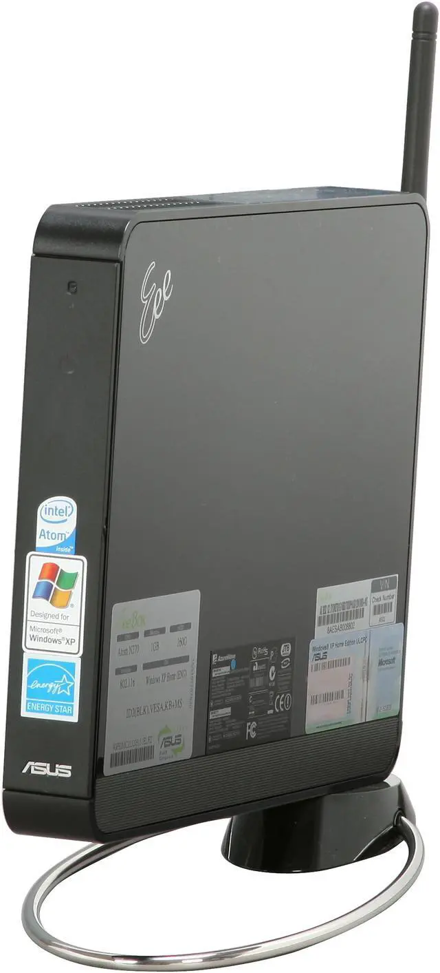 Alt view image 3 of 13 - ASUS Desktop PC Eee Box EBXB202-BLK-X0081 Intel Atom N270 1GB DDR2 160GB HDD Intel GMA 950 Windows XP Home