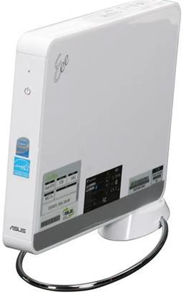 Alt view image 3 of 6 - ASUS Nettop Eee Box EBXB202-WHT-L0039 Intel Atom N270 1GB DDR2 160GB HDD Intel GMA 950 Linux