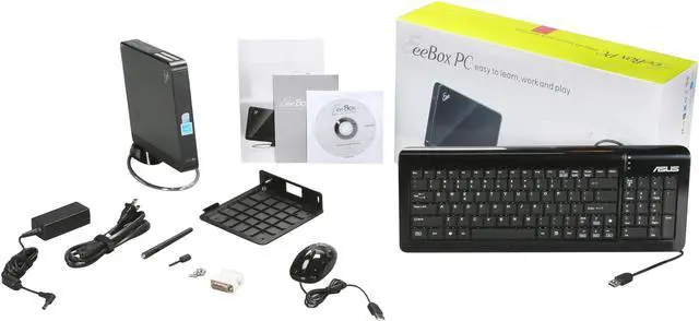 Alt view image 6 of 6 - ASUS Nettop Eee Box EBXB202-BLK-E0037 Intel Atom N270 1GB DDR2 160GB HDD Intel GMA 950 Linux/Red Flag