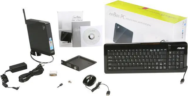 Alt view image 6 of 6 - ASUS Nettop Eee Box EBXB202-BLK-X0169 Intel Atom N270 2GB DDR2 160GB HDD Intel GMA 950 Windows XP Professional