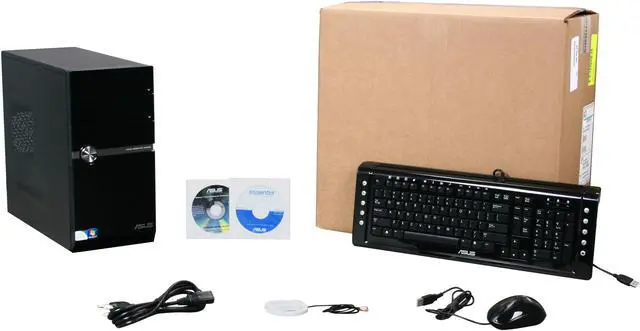 Alt view image 9 of 9 - ASUS Desktop PC Essentio CM5570-AP003 Intel Pentium E5300 6GB DDR2 750GB HDD Intel GMA X4500 Windows 7 Home Premium 64-bit