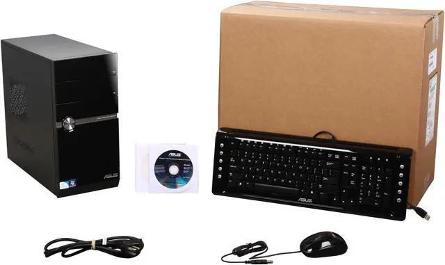 Alt view image 8 of 8 - ASUS Desktop PC Essentio CM5571-BR003 Intel Pentium E5400 6GB DDR3 750GB HDD Intel GMA X4500 Windows 7 Home Premium 64-bit
