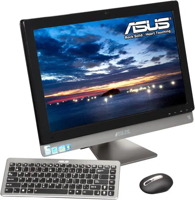 Main image of ASUS All-in-one PC ET2410IUTS-B019C Intel Core i3-2100 4GB DDR3 500GB HDD 23.6" Touchscreen Windows 7 Home Premium 64-Bit