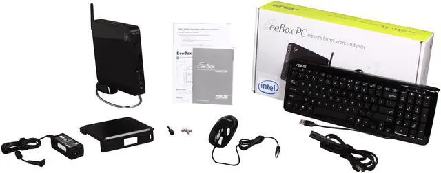 Alt view image 6 of 6 - ASUS Nettop PC Eee Box EB1007-B016F Intel Atom D410 2GB DDR2 320GB HDD Windows 7 Professional 32-Bit