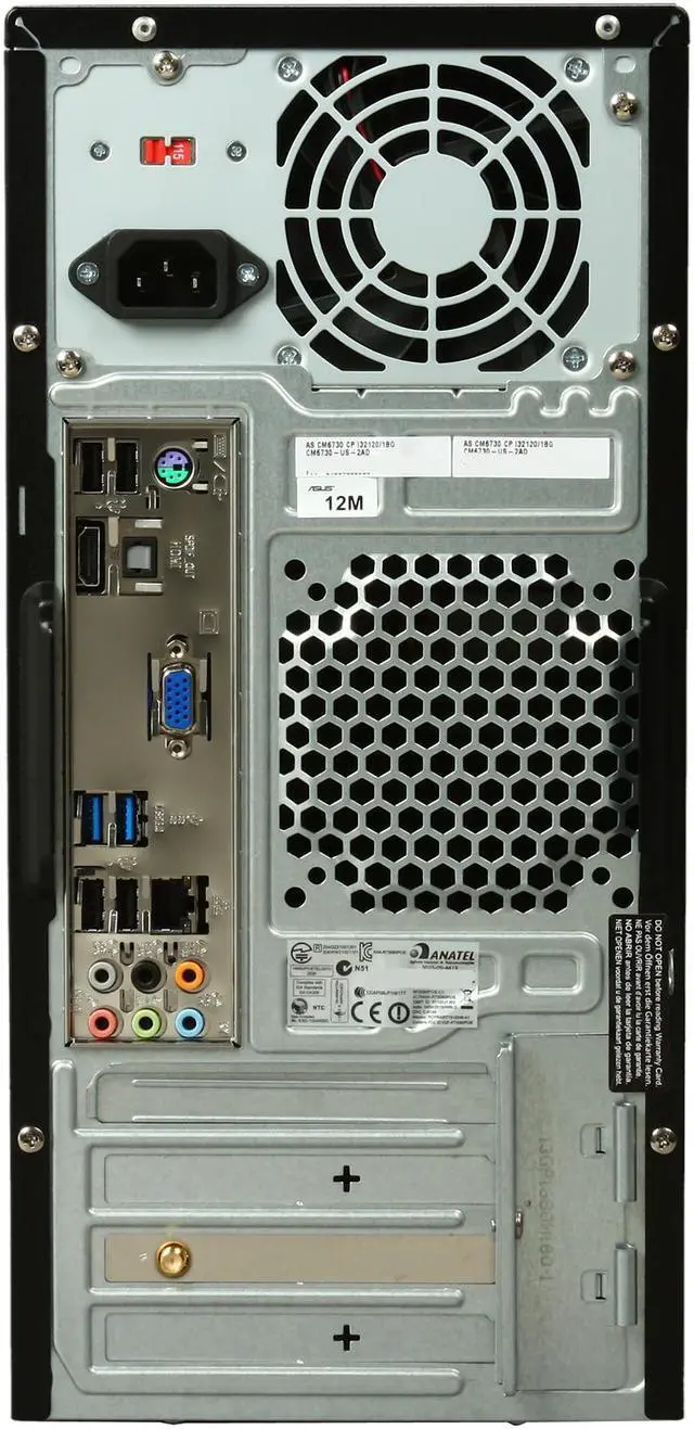 Alt view image 8 of 9 - ASUS Desktop PC Essentio CM6730-US-2AD Intel Core i3-2120 4GB DDR3 1TB HDD Intel HD Graphics Windows 7 Home Premium 64-Bit