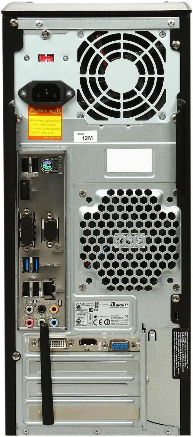Alt view image 6 of 7 - ASUS Desktop PC CM6870-US-3AA Intel Core i7-3770 16GB DDR3 2TB HDD NVIDIA GeForce GT 520 2GB DDR3 Windows 7 Home Premium 64-Bit