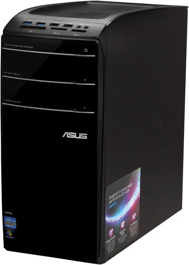 Alt view image 3 of 7 - ASUS Desktop PC CM6870-US-3AB Intel Core i7-3770 16GB DDR3 2TB HDD Intel HD Graphics 4000 Windows 7 Home Premium 64-Bit