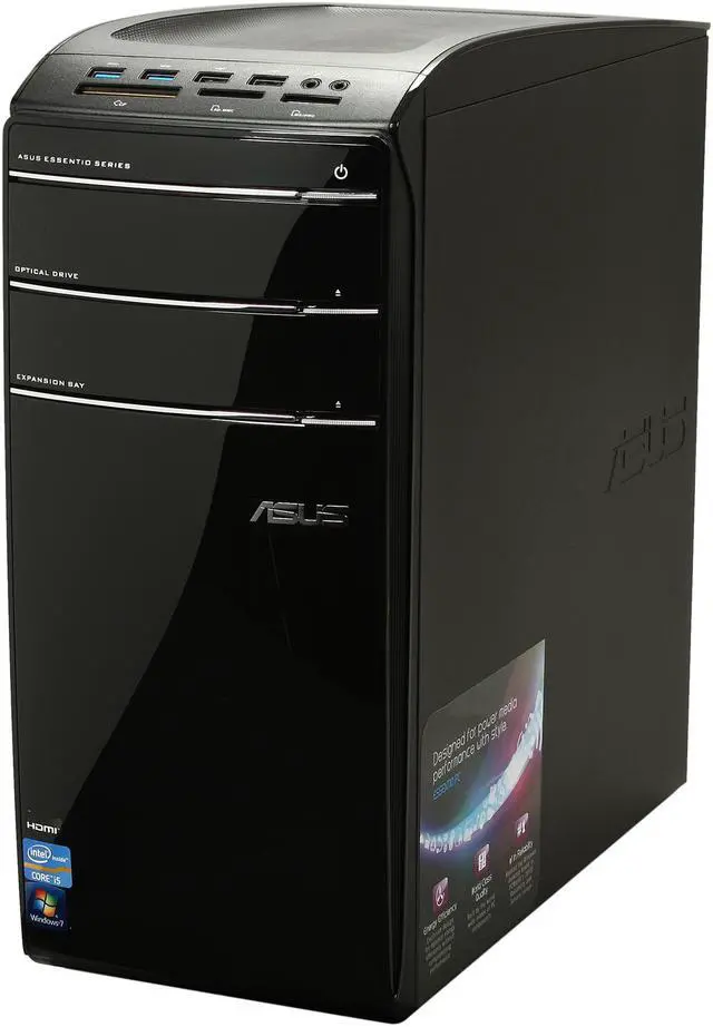 Alt view image 3 of 7 - ASUS Desktop PC CM6870-US-2AA Intel Core i5-3450 12GB DDR3 2TB HDD Nvidia Geforce GT 520 1GB Windows 7 Home Premium 64-Bit