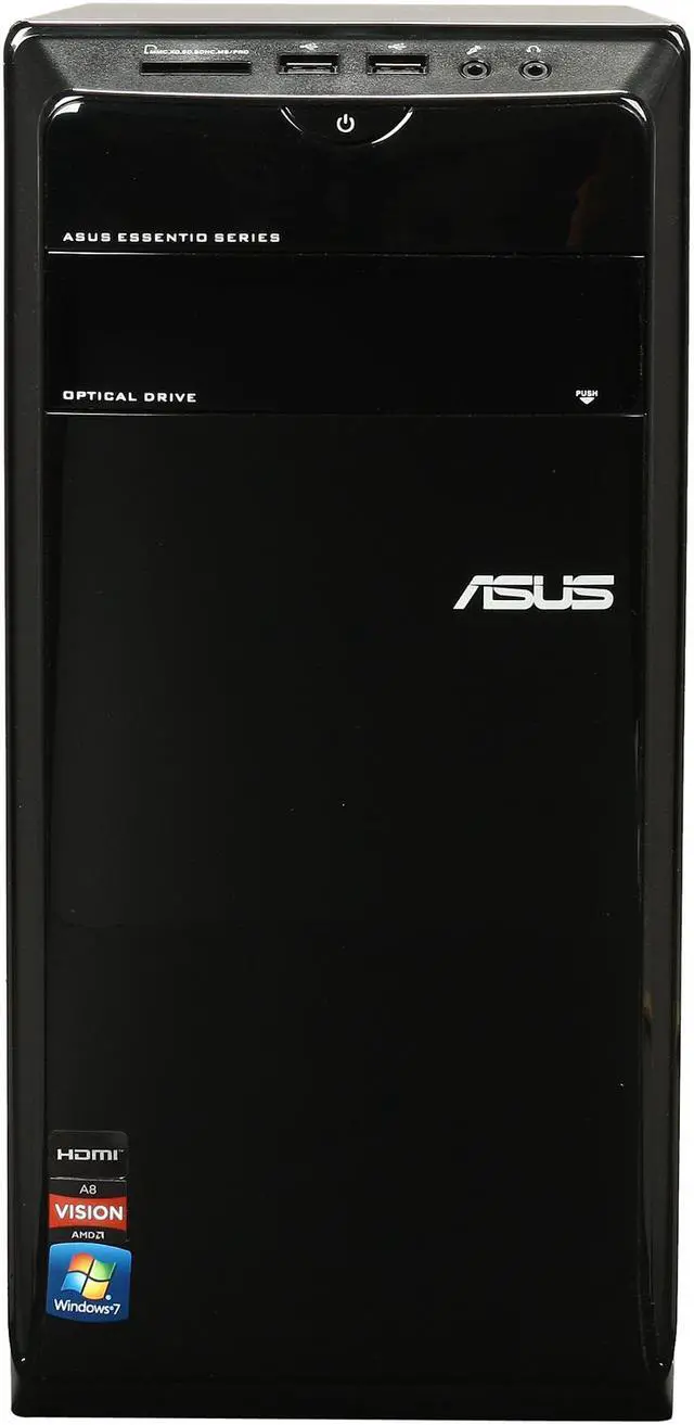 Alt view image 2 of 9 - ASUS Desktop PC CM1740-US-2AH AMD A8-3820 6GB DDR3 500GB HDD AMD Radeon HD 6550D Windows 7 Home Premium 64-Bit