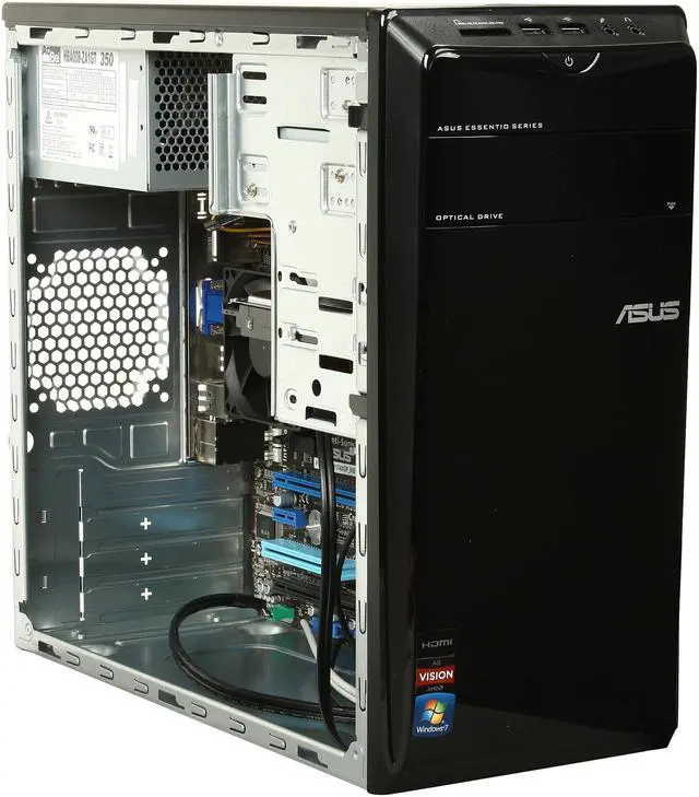 Alt view image 7 of 9 - ASUS Desktop PC CM1740-US-2AH AMD A8-3820 6GB DDR3 500GB HDD AMD Radeon HD 6550D Windows 7 Home Premium 64-Bit